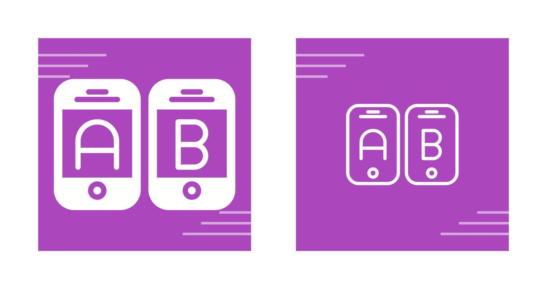 A B Testing Vector Icon