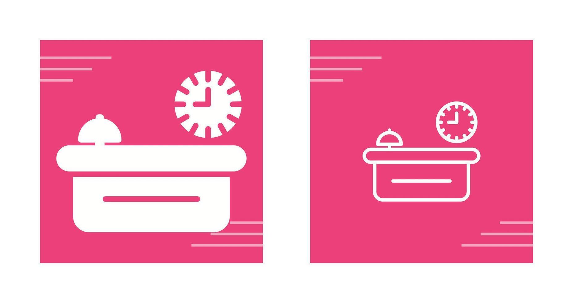 Customer Service Counter Vector Icon
