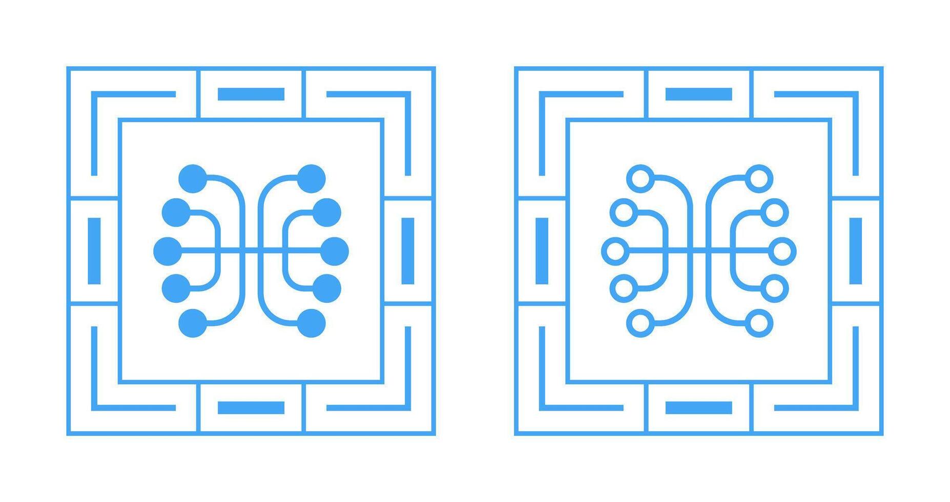 Neural Networks Vector Icon