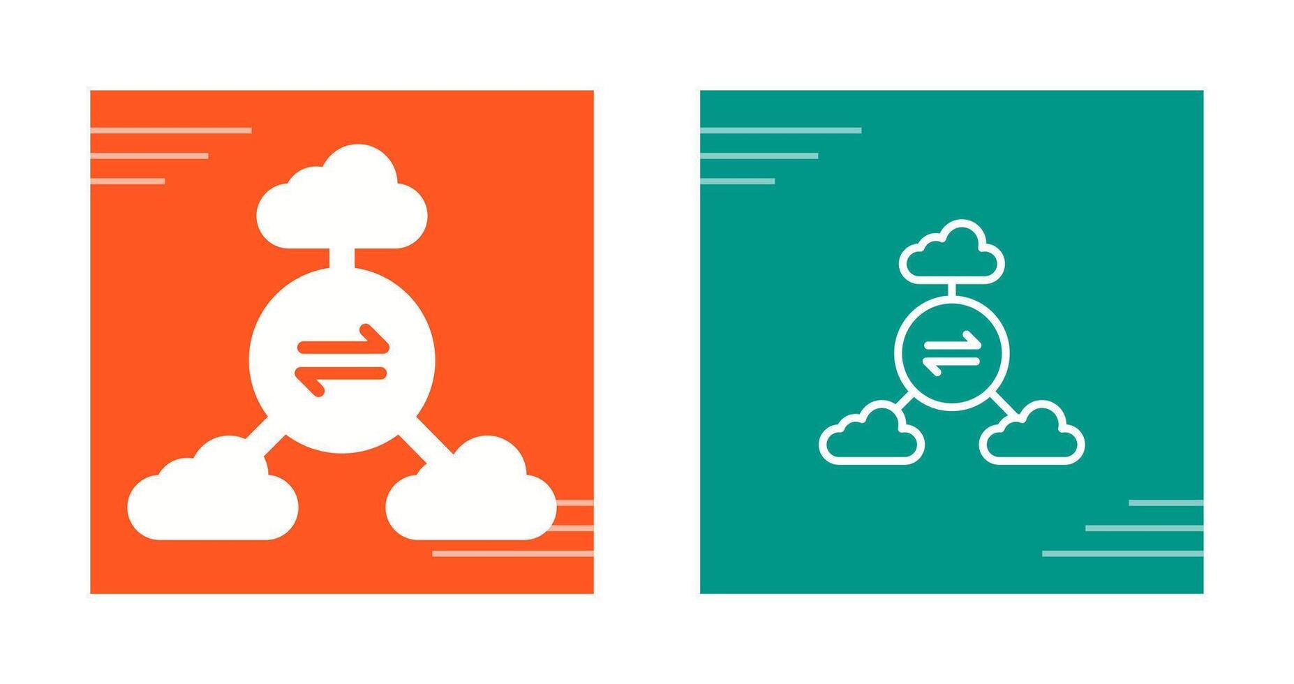 Multi-Cloud Vector Icon