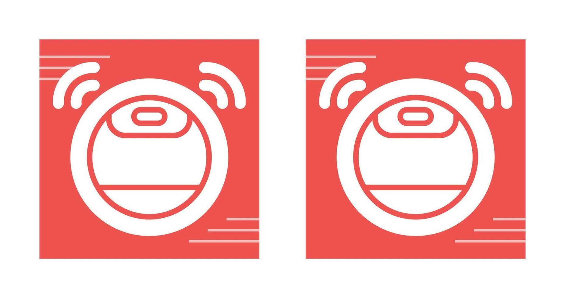 Robot Vacuum Cleaner Vector Icon