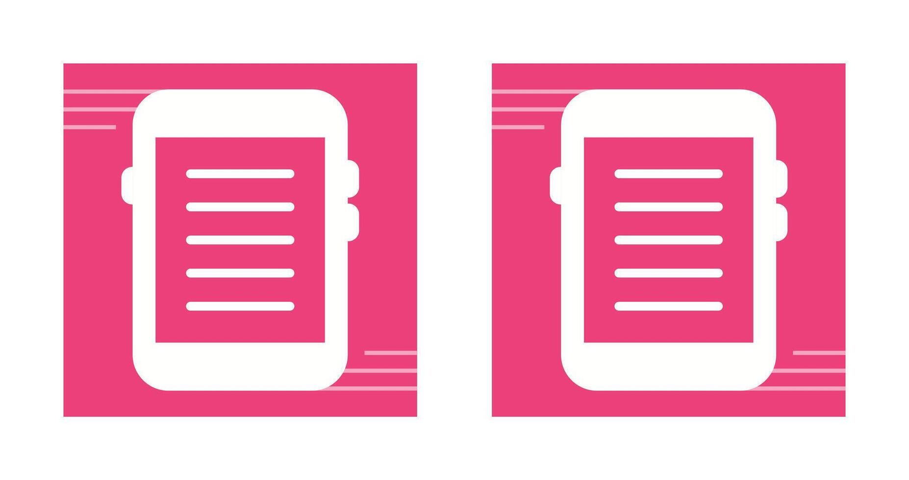 E-reader Vector Icon