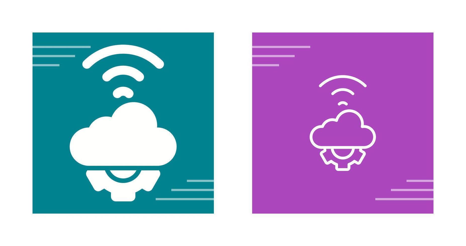Cloud Automation Vector Icon