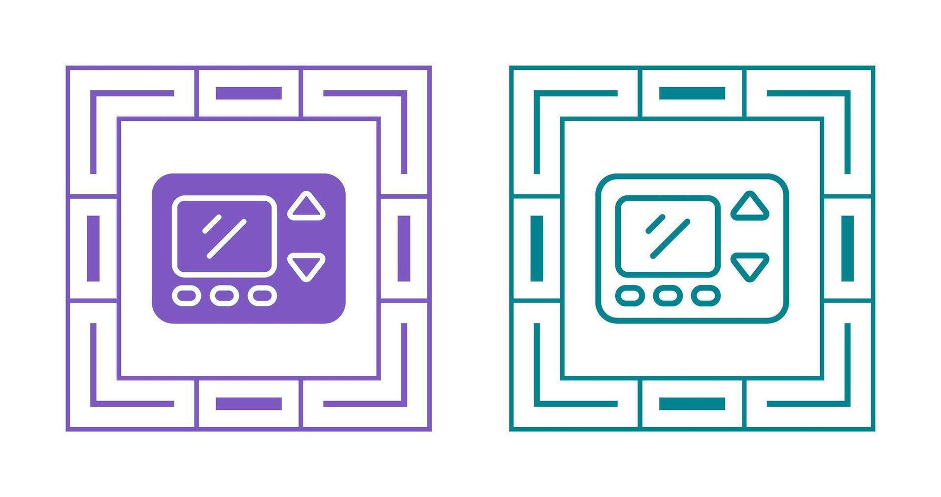 Smart Thermostat Vector Icon