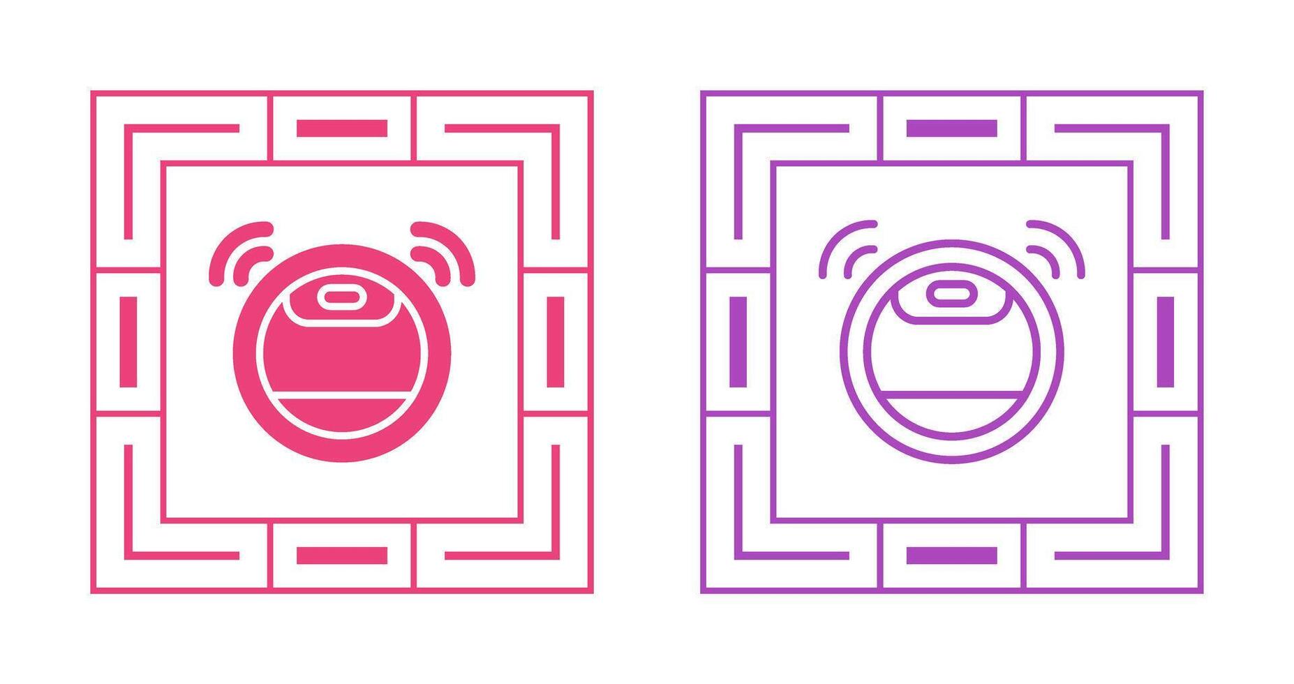 Robot Vacuum Cleaner Vector Icon