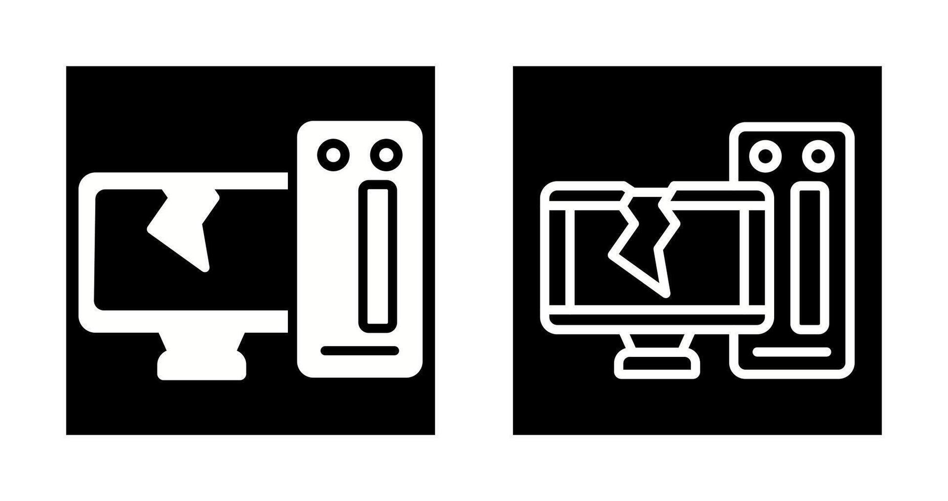Desktop Computer Vector Icon