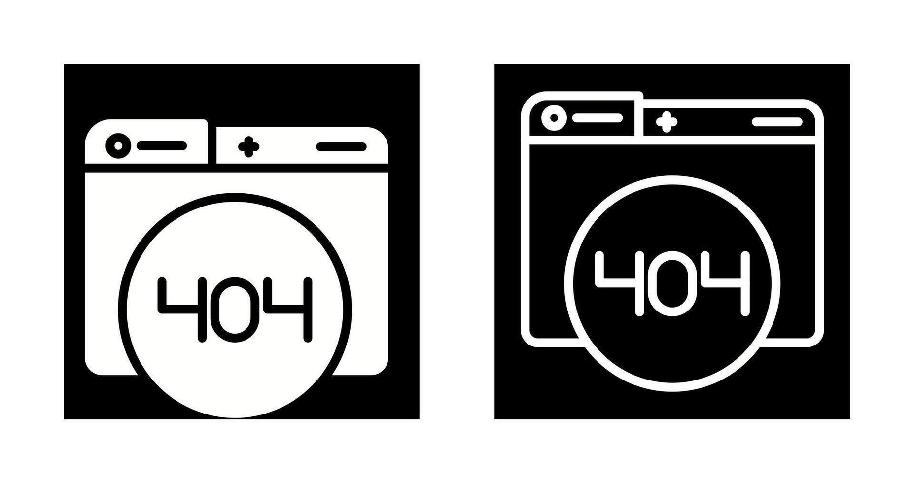 404 Error Vector Icon