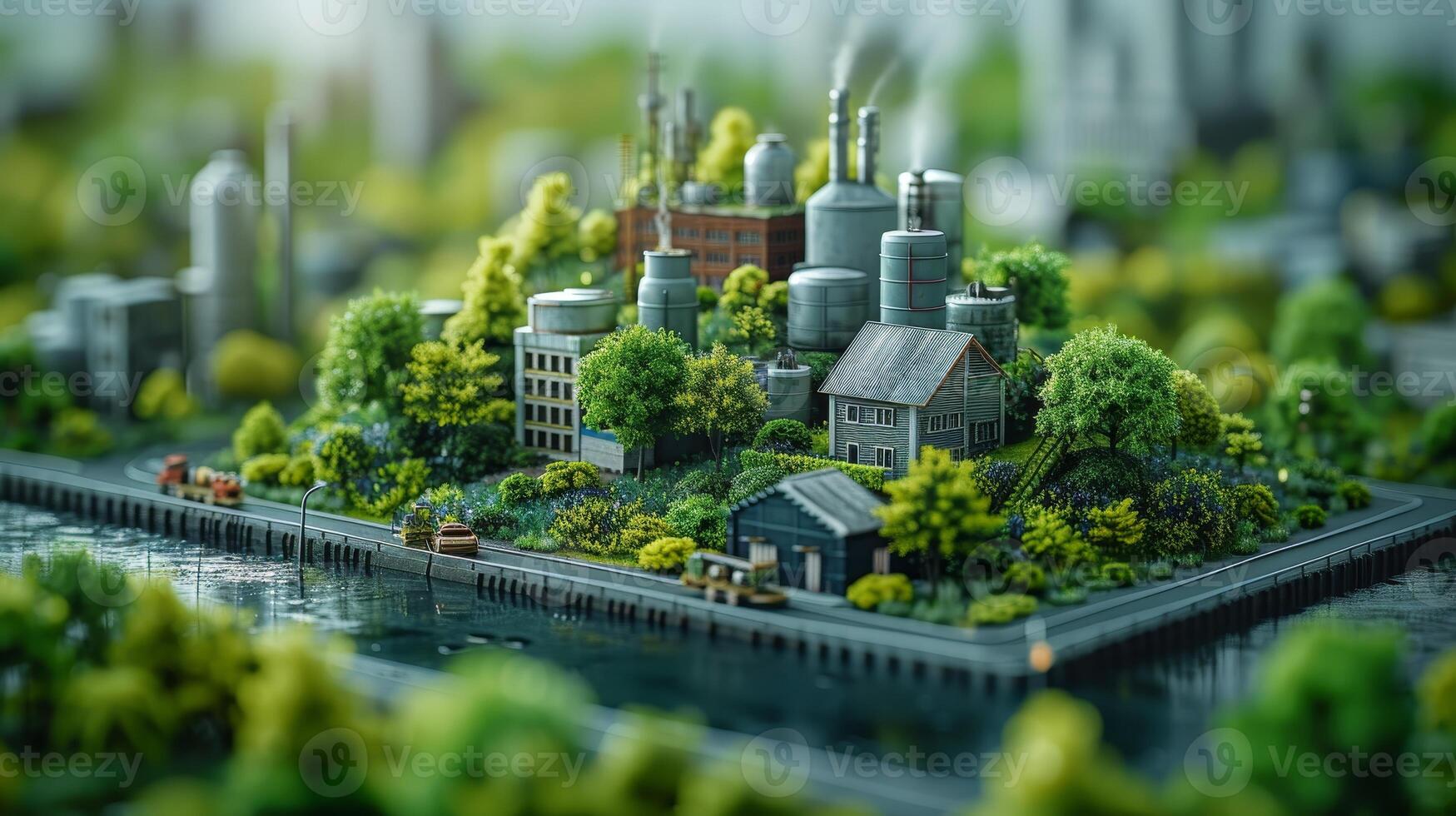 AI Generated LCA, Life cycle assessment. Positive impact to value chain products. Carbon footprint reduction. ISO LCA standard aims to limit climate change. photo