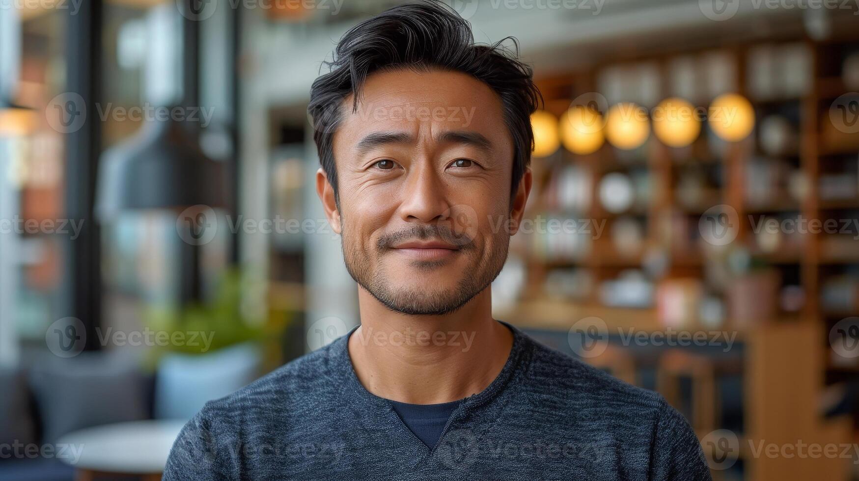 AI Generated A man or businessman on technology for stock market or savings growth, searching or using a tablet for finance app, fintech investment or insurance budget. Smile, happy or businessman on photo