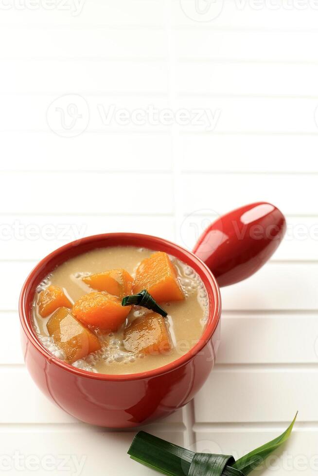 Kolak Labu or Coconut Milk Stewed Pumpkin photo