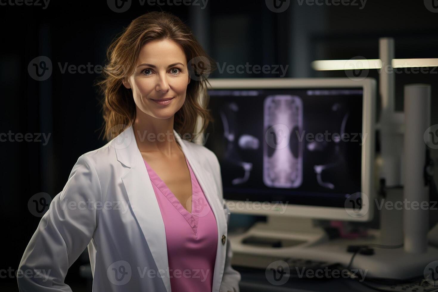 AI Generated A mammologist helps fight cancer photo