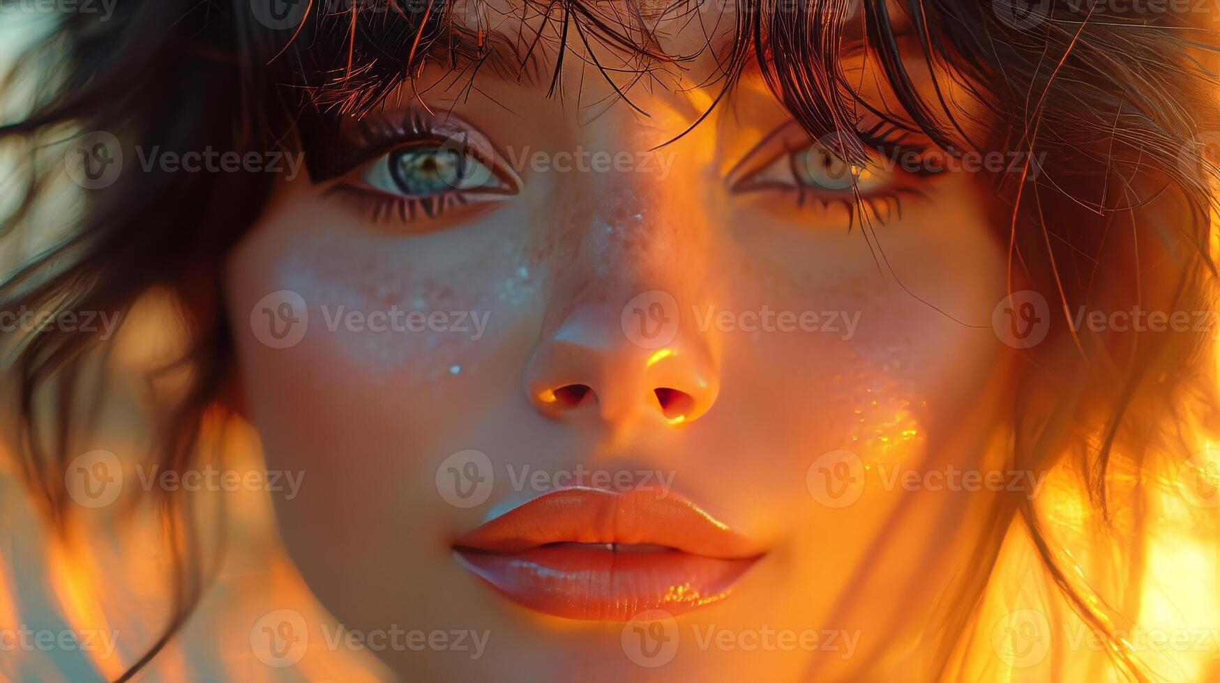 Sensual tunned beautiful woman on sun. photo