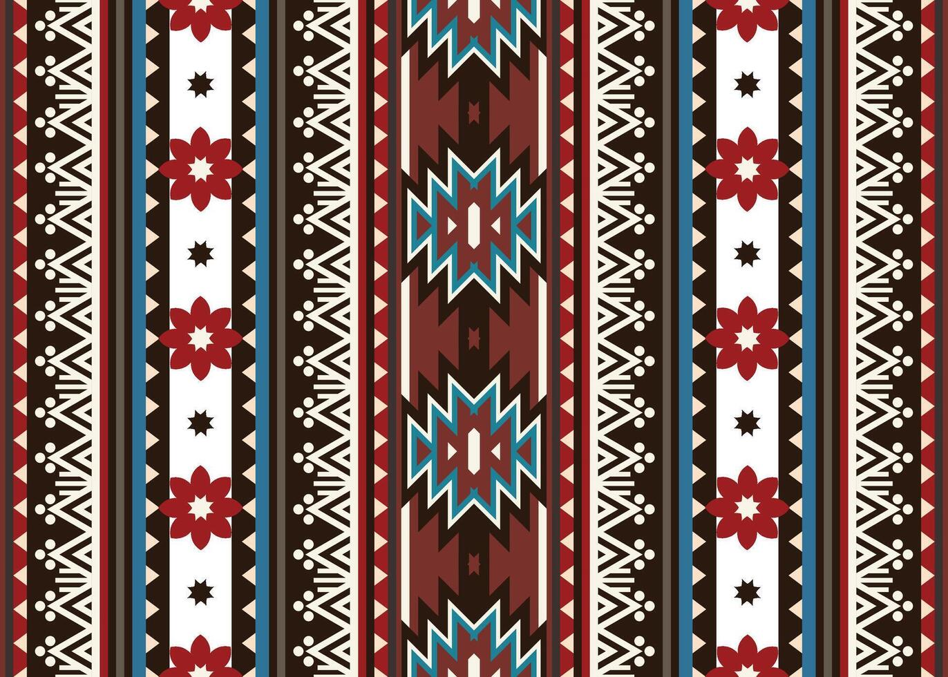azteca tribal geométrico étnico sin costura modelo. Clásico nativo americano étnico vector antecedentes. tradicional ornamento retro estilo. diseño textil, tela, ropa, cortina, alfombra, ornamento, envase.