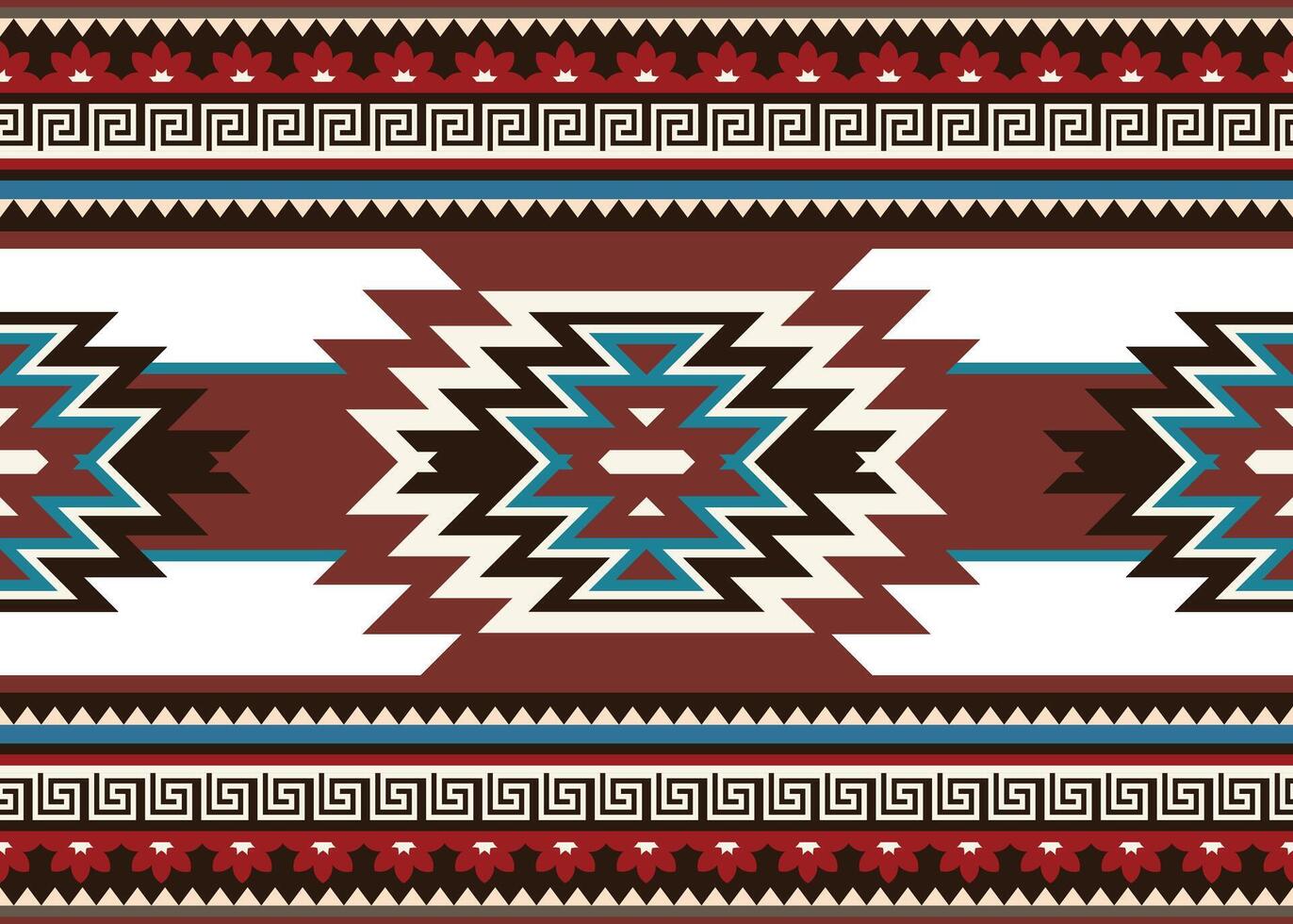 Aztec tribal geometric ethnic seamless pattern. Vintage Native American ethnic vector background. Traditional ornament retro style. Design textile, fabric, clothing, curtain, rug, ornament, wrapping.
