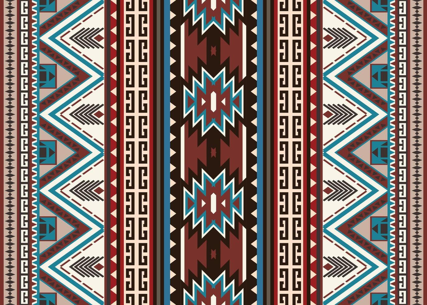 Aztec tribal geometric ethnic seamless pattern. Vintage Native American ethnic vector background. Traditional ornament retro style. Design textile, fabric, clothing, curtain, rug, ornament, wrapping.