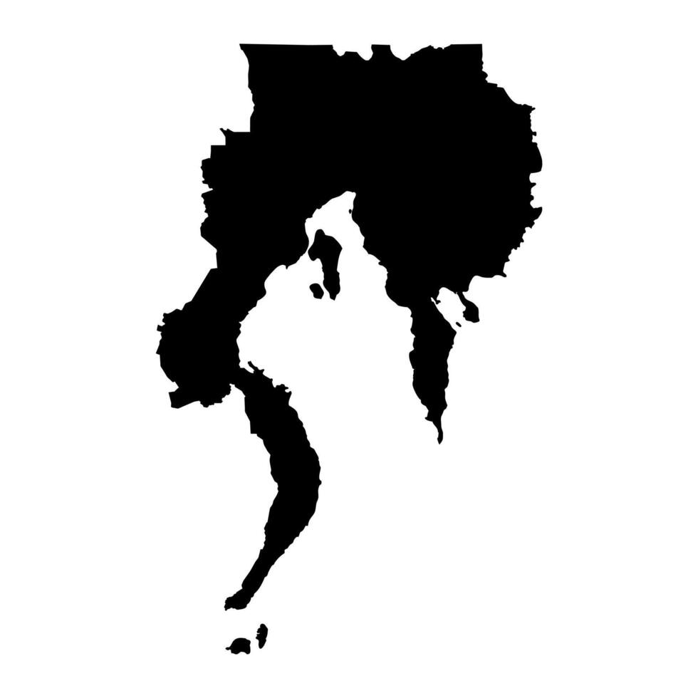 davao región mapa, administrativo división de filipinas vector ilustración.