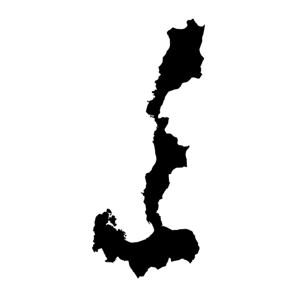 Ilocos Region map, administrative division of Philippines. Vector illustration.