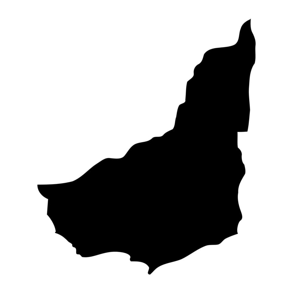 Maldonado Department map, administrative division of Uruguay. Vector illustration.