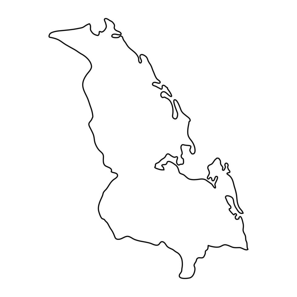 trincomalee distrito mapa, administrativo división de sri lanka. vector ilustración.