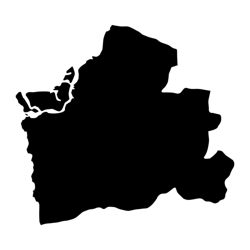 el oro provincia mapa, administrativo división de Ecuador. vector ilustración.