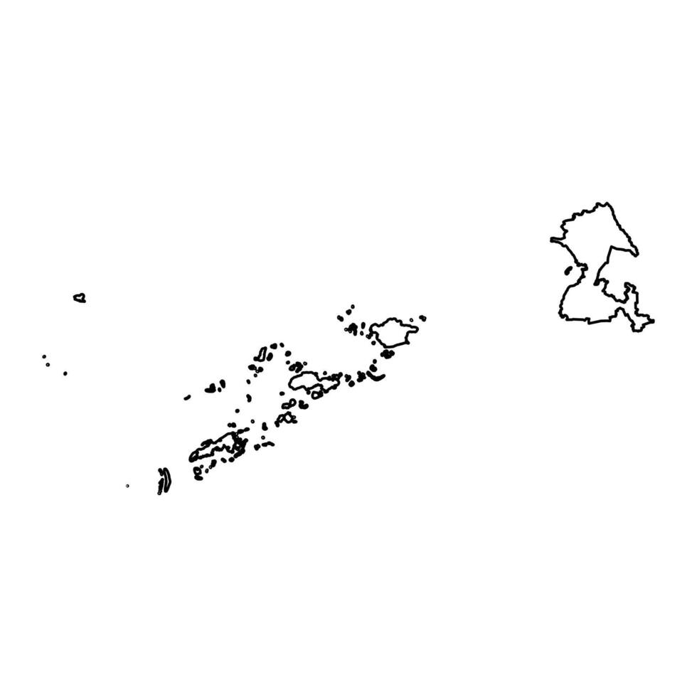 Bangsamoro Region map, administrative division of Philippines. Vector illustration.