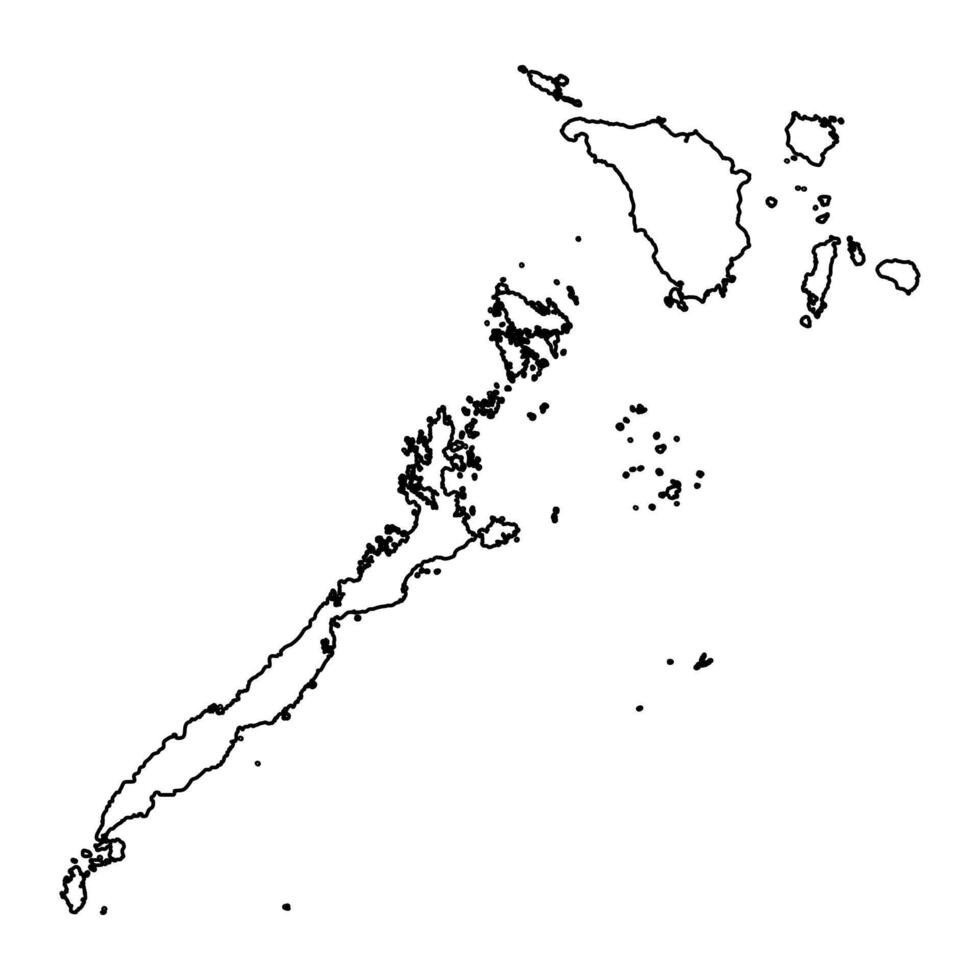 Mimaropa Region map, administrative division of Philippines. Vector illustration.