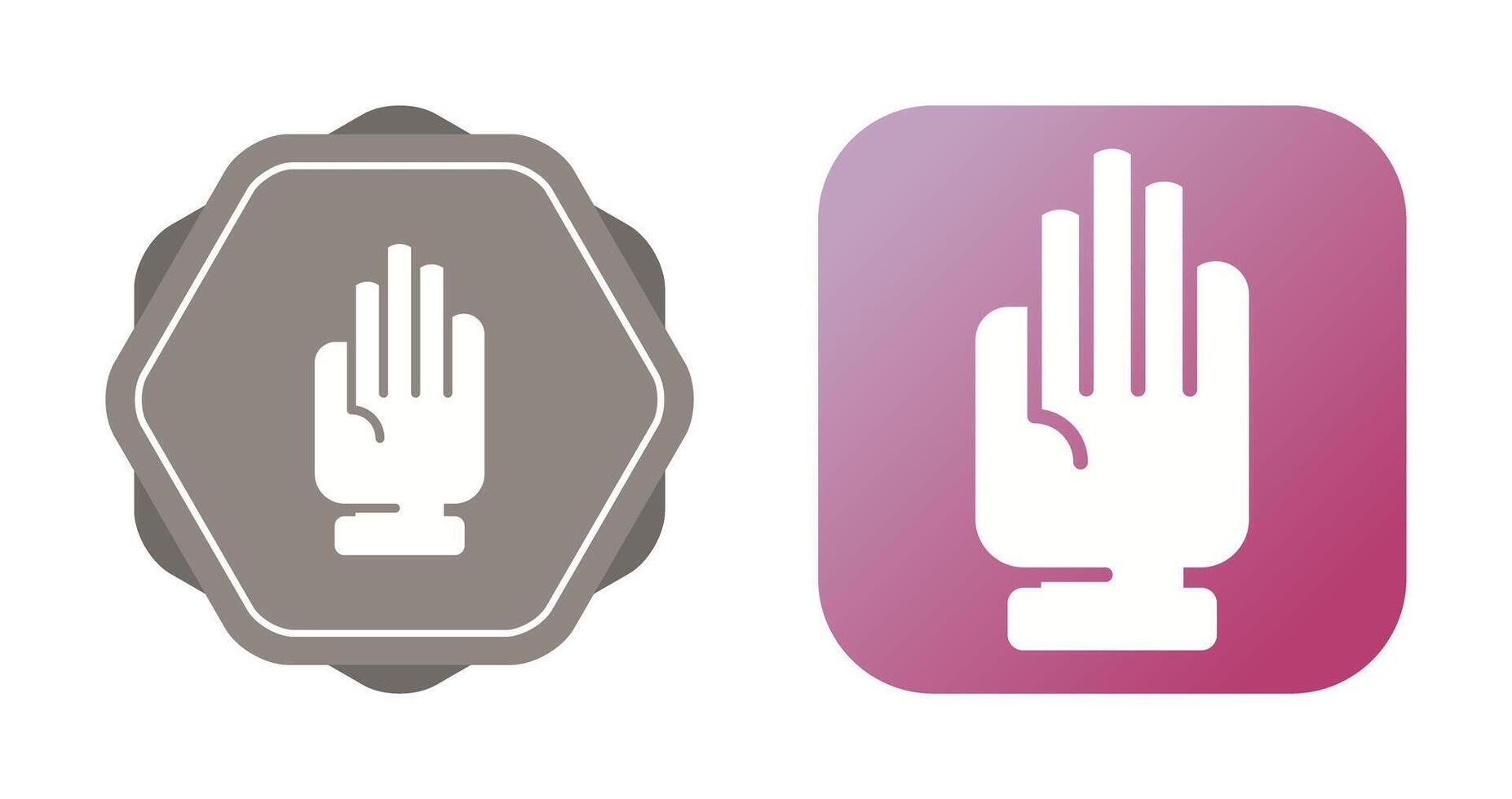 icono de vector de mano