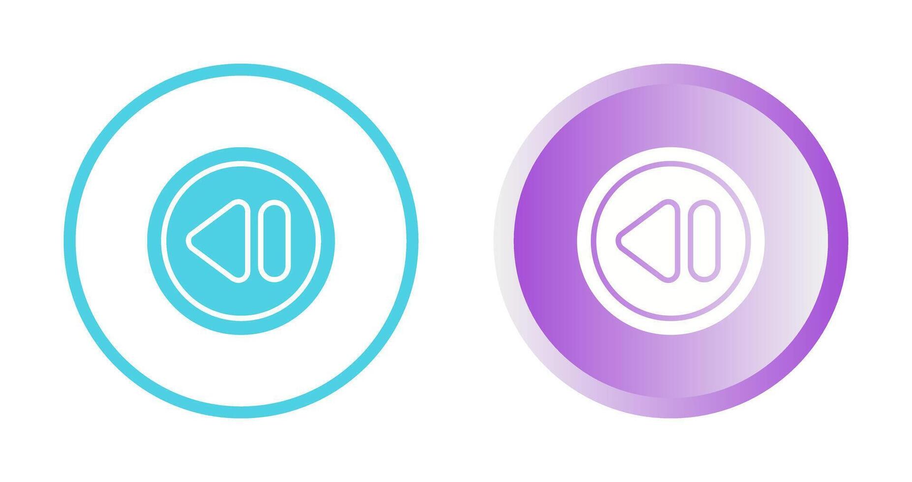 Rewind Button Vector Icon