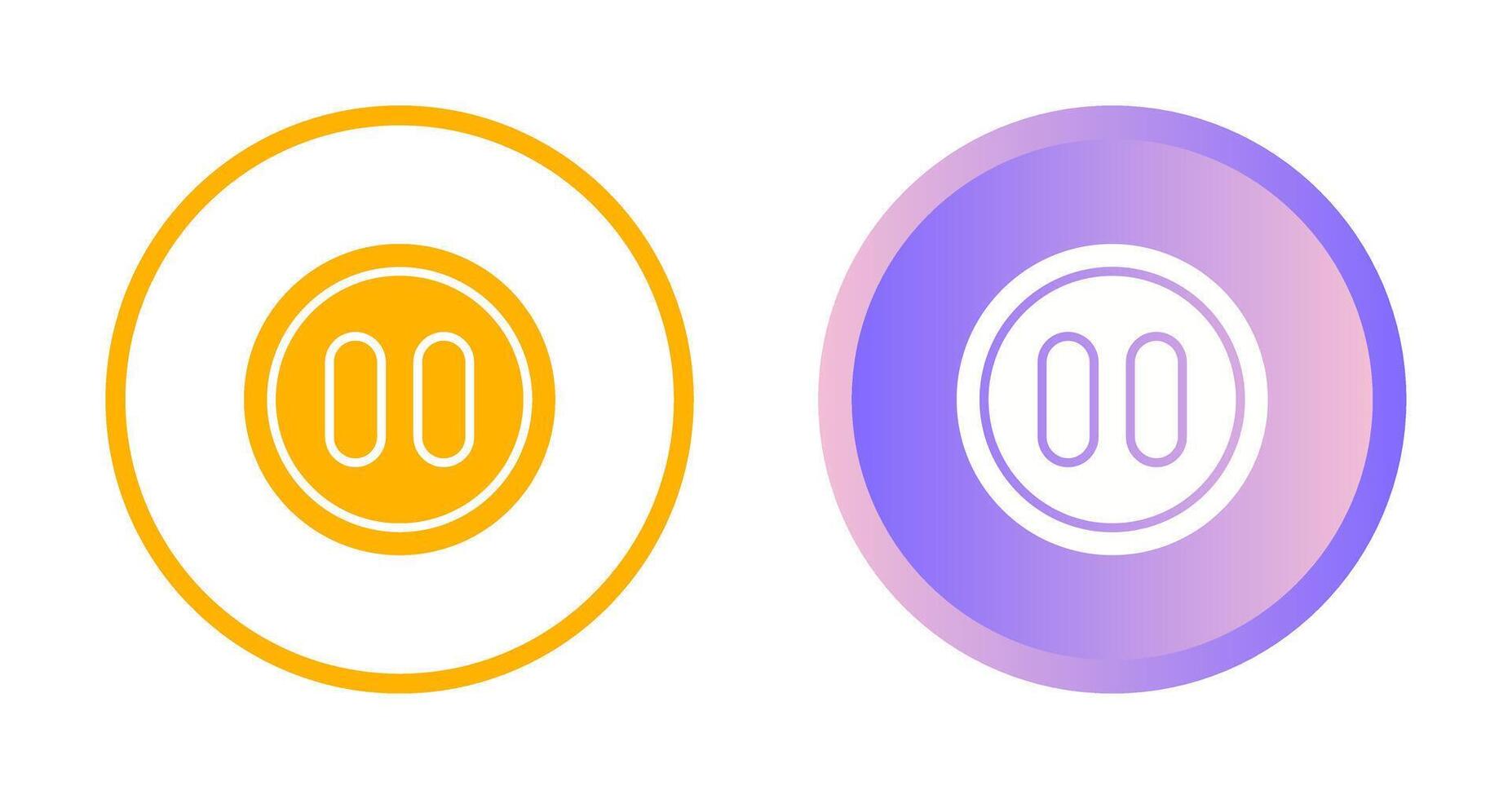 Pause Button Vector Icon