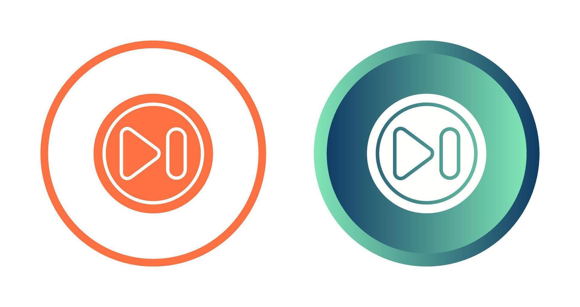 Next Track Button Vector Icon