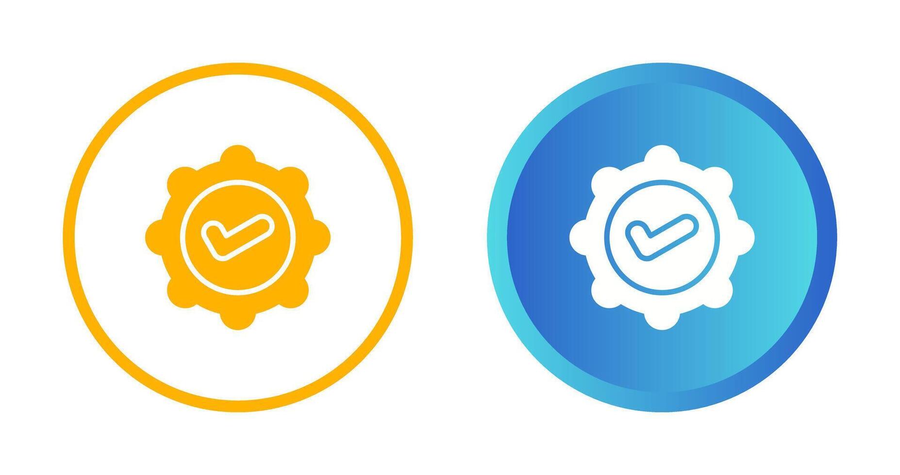 Badge Check Vector Icon