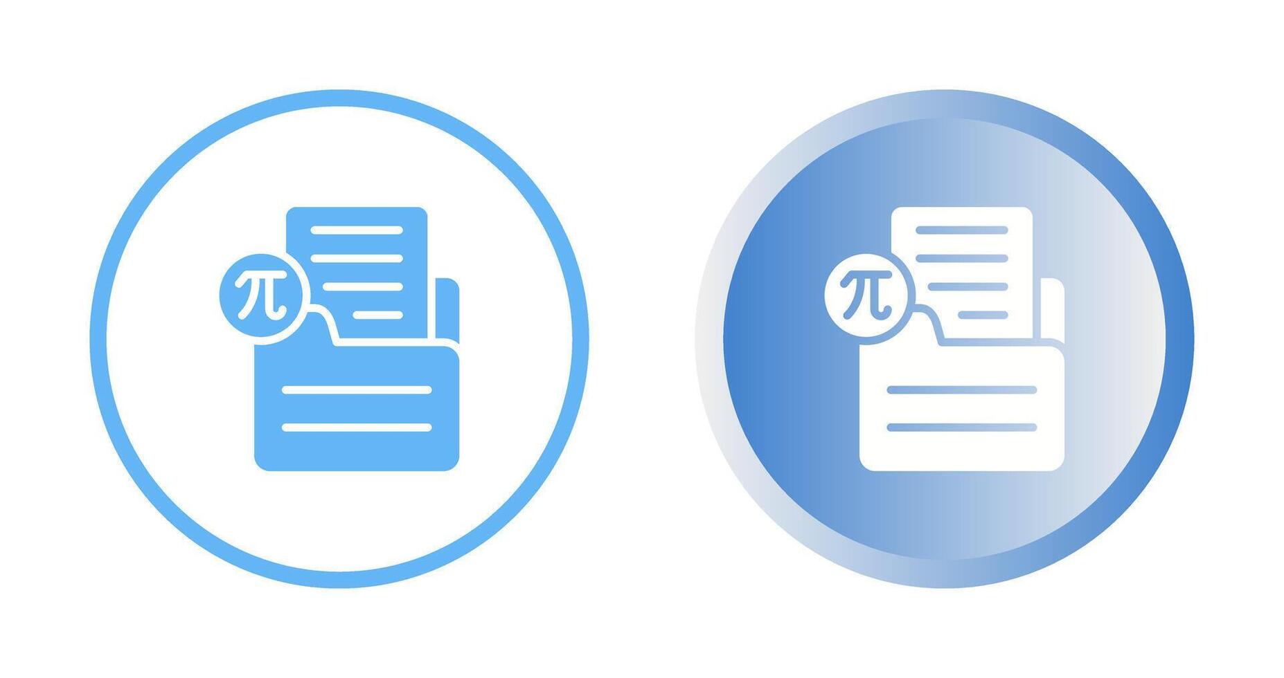 Document Insert Formula Vector Icon