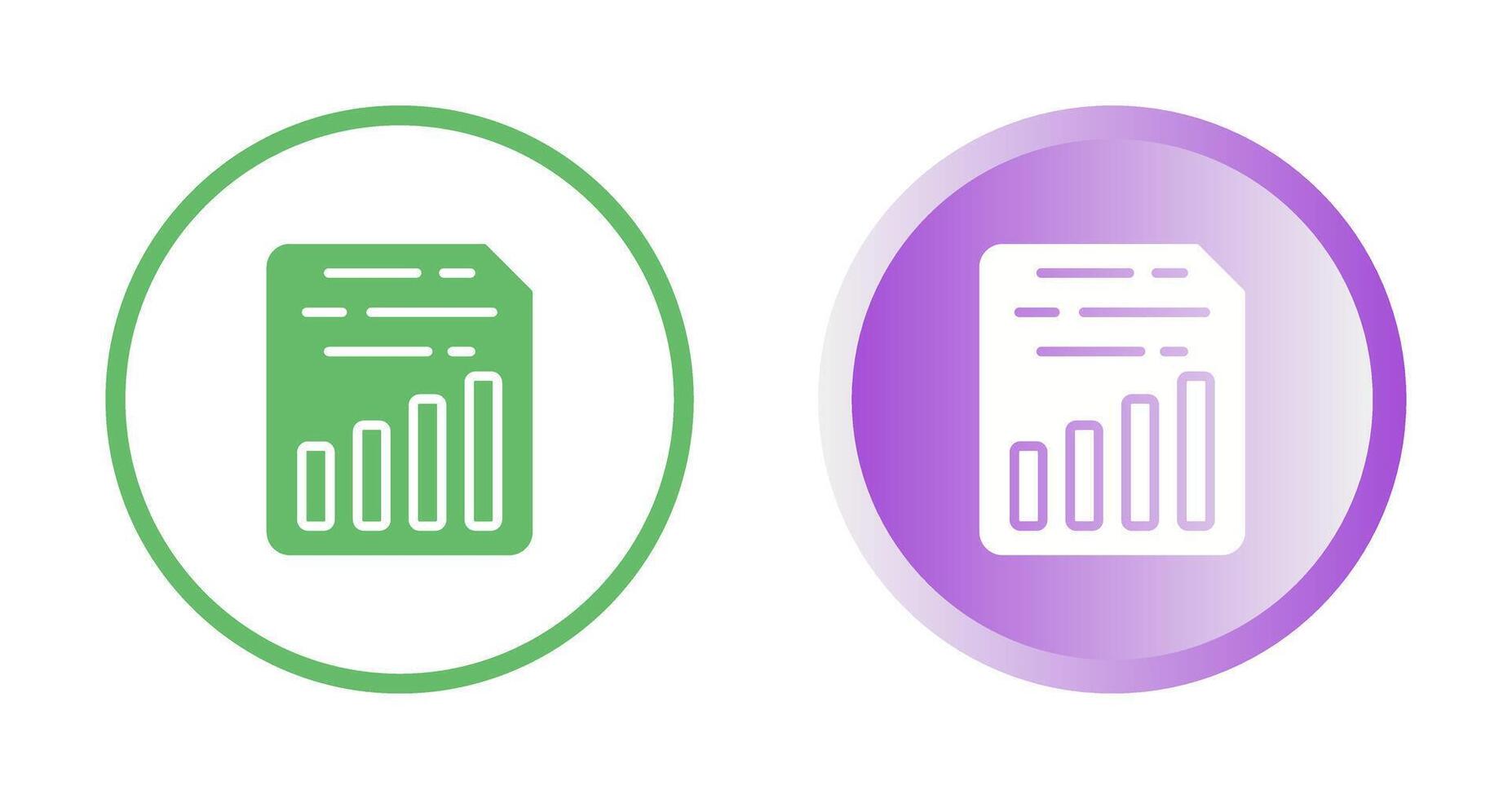 Document Insert Chart Vector Icon