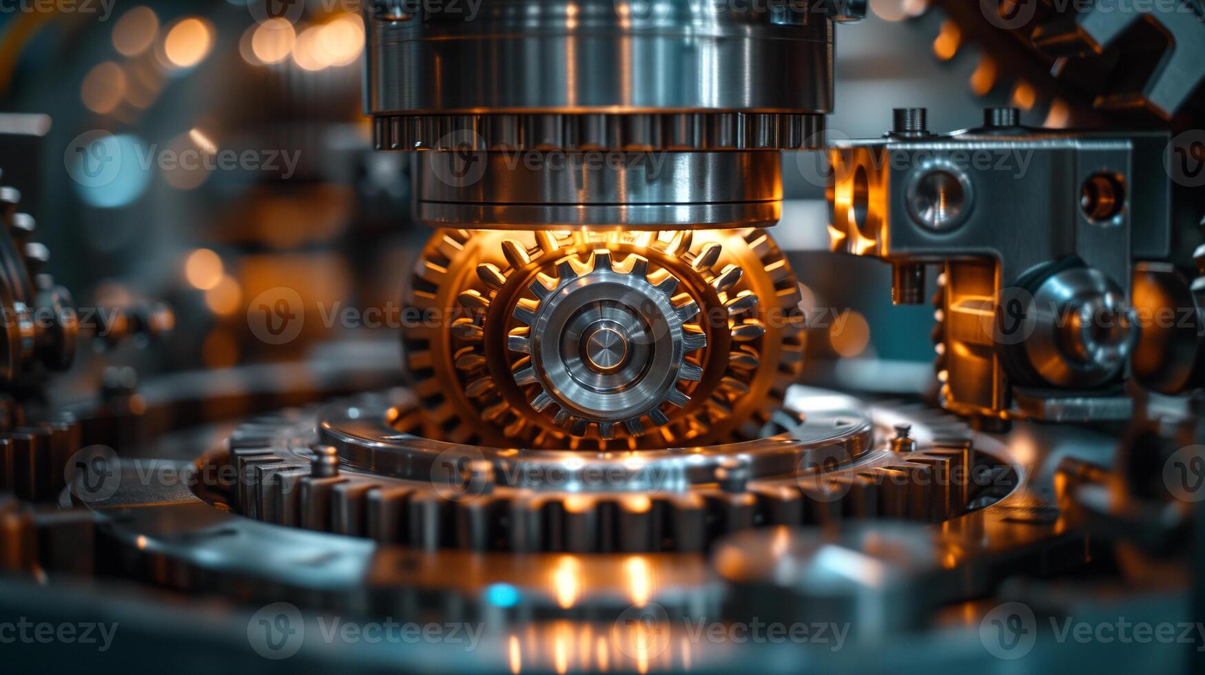 AI generated Precision Engineering.  The Heart of Modern Machinery photo