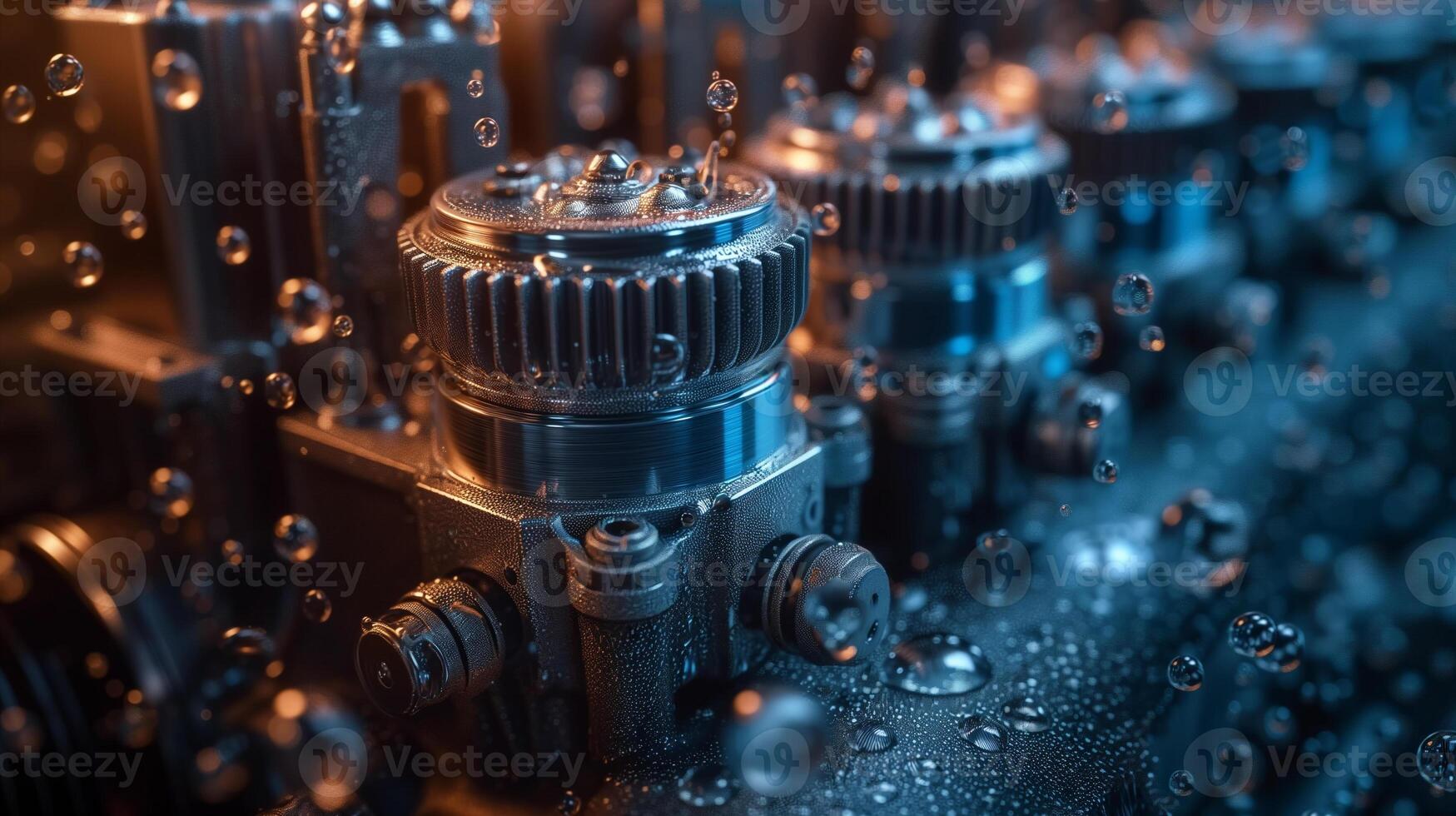 AI generated Precision Engineering.  The Heart of Modern Machinery photo