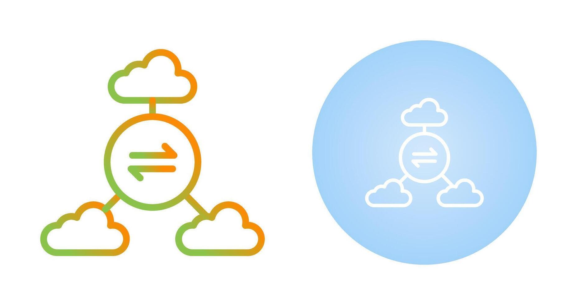 Multi-Cloud Vector Icon