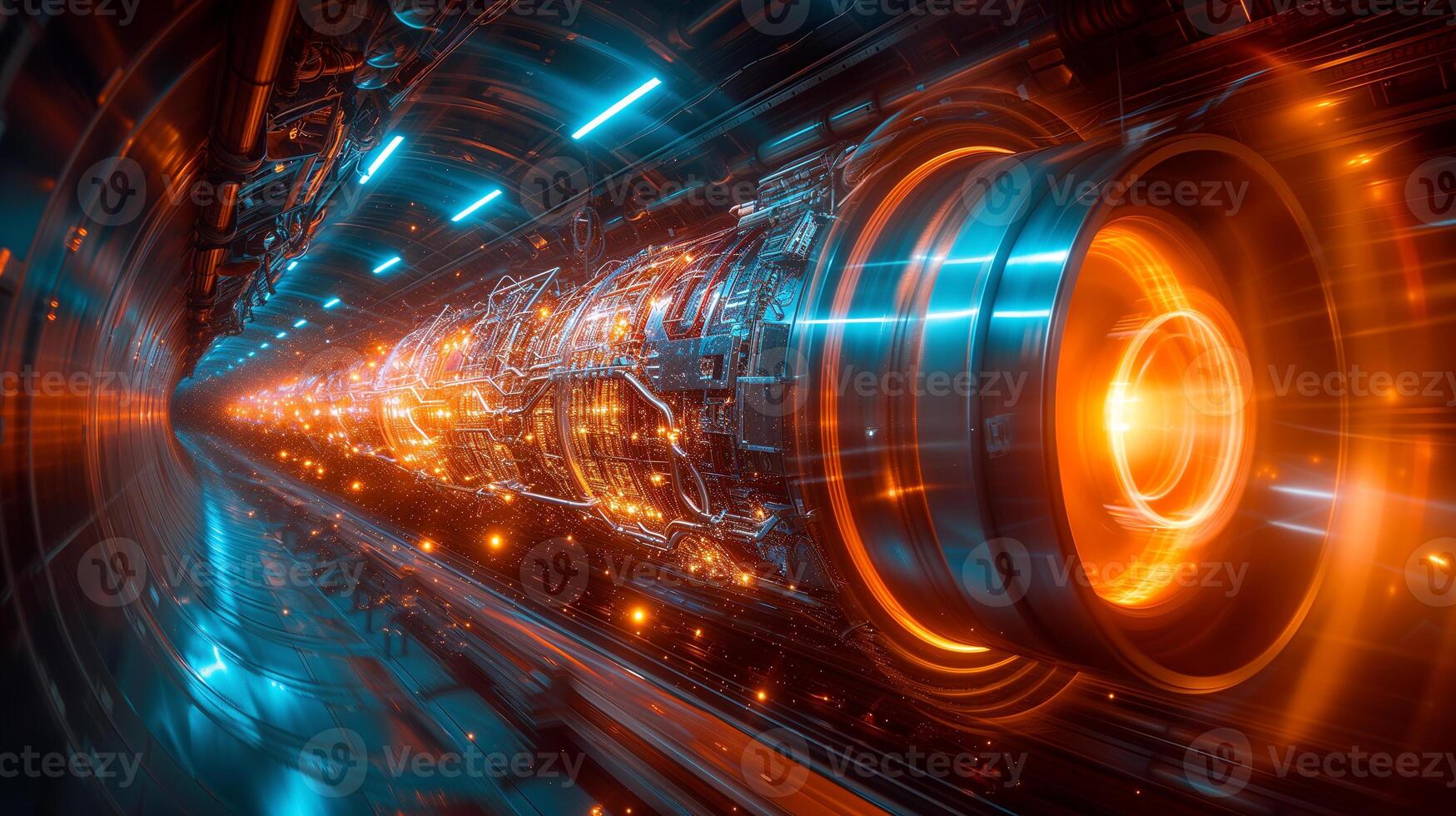 AI generated The Heart of Modern Machinery photo