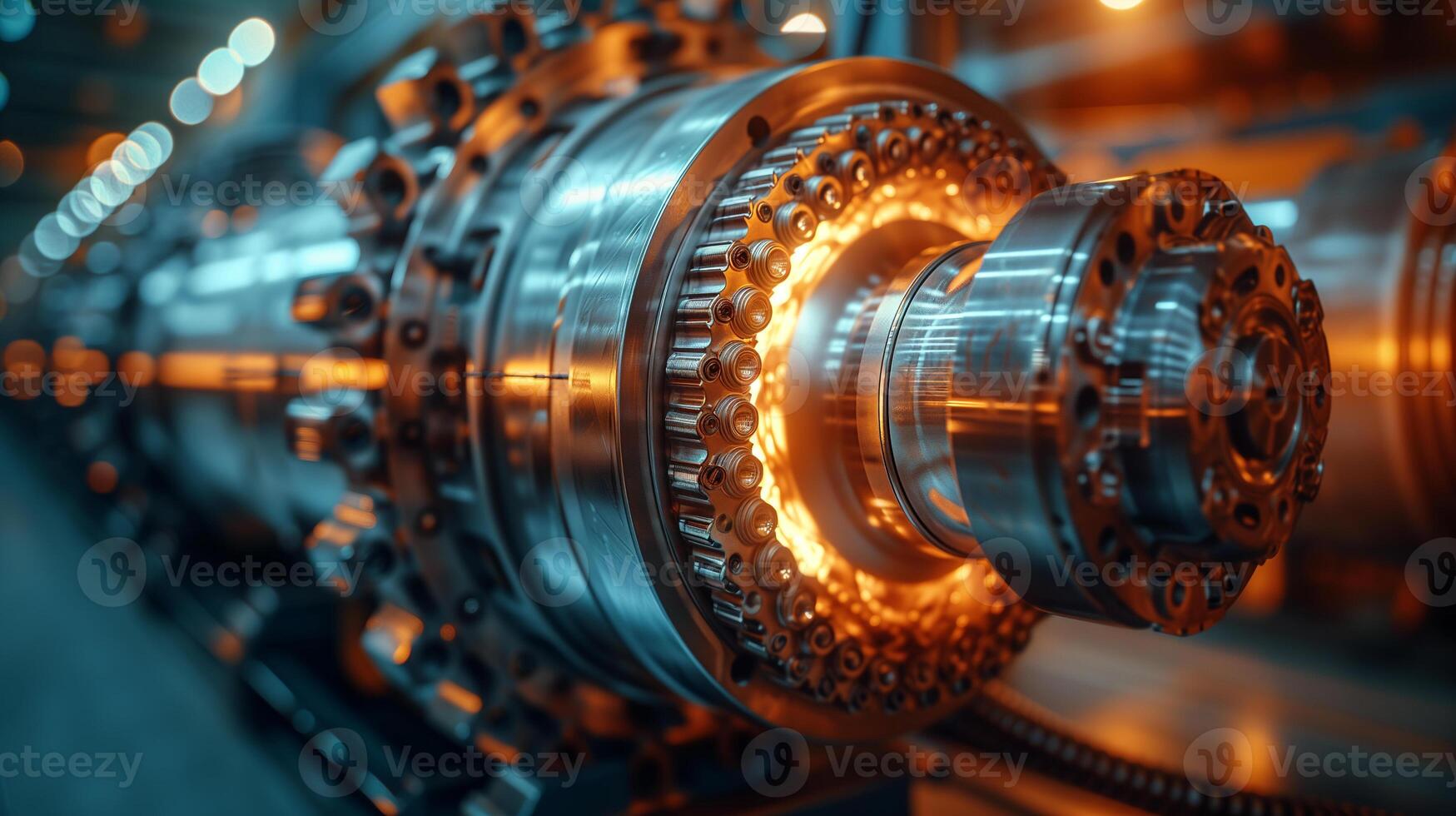 AI generated Precision Engineering.  The Heart of Modern Machinery photo
