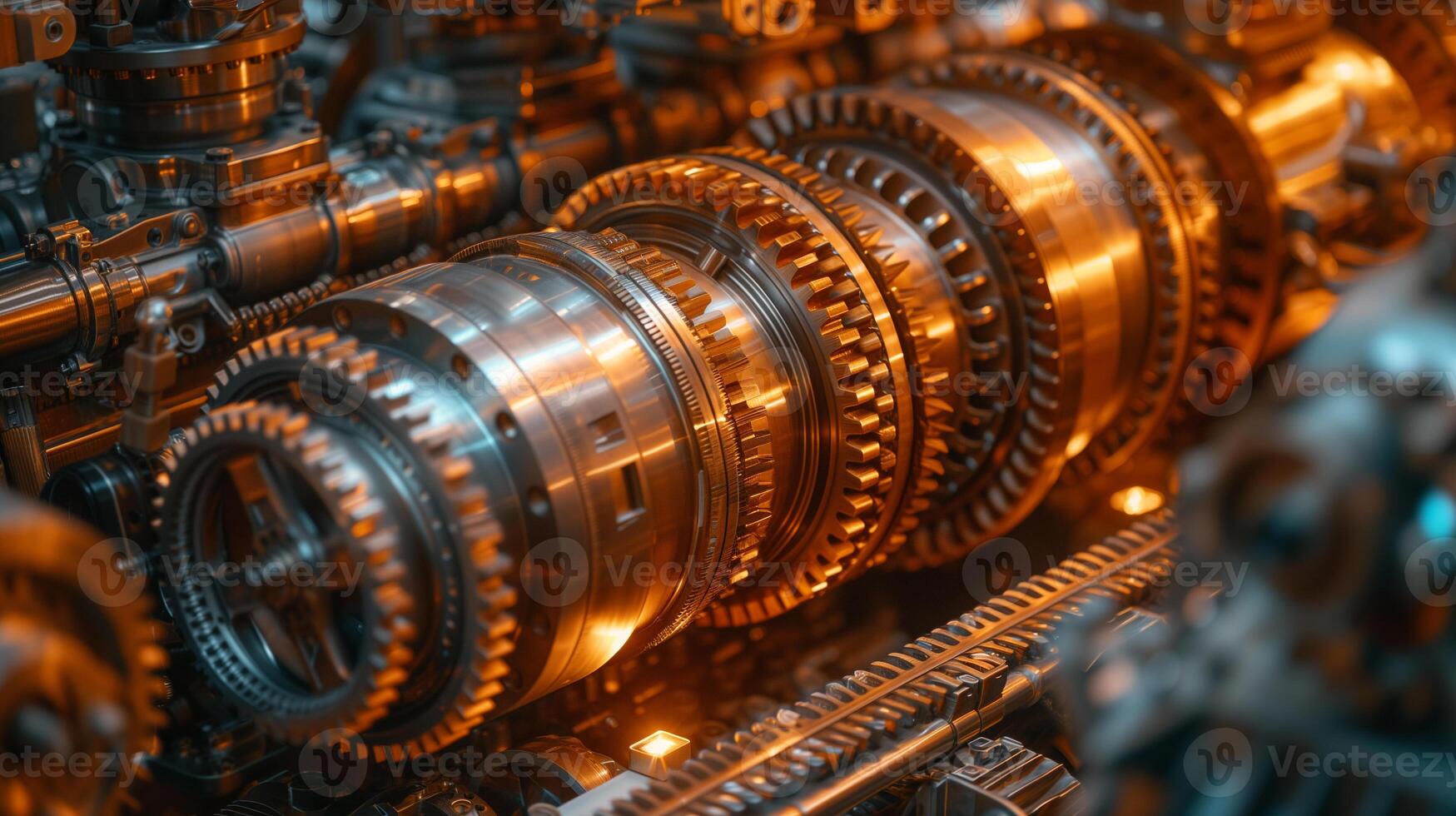 AI generated Precision Engineering.  The Heart of Modern Machinery photo