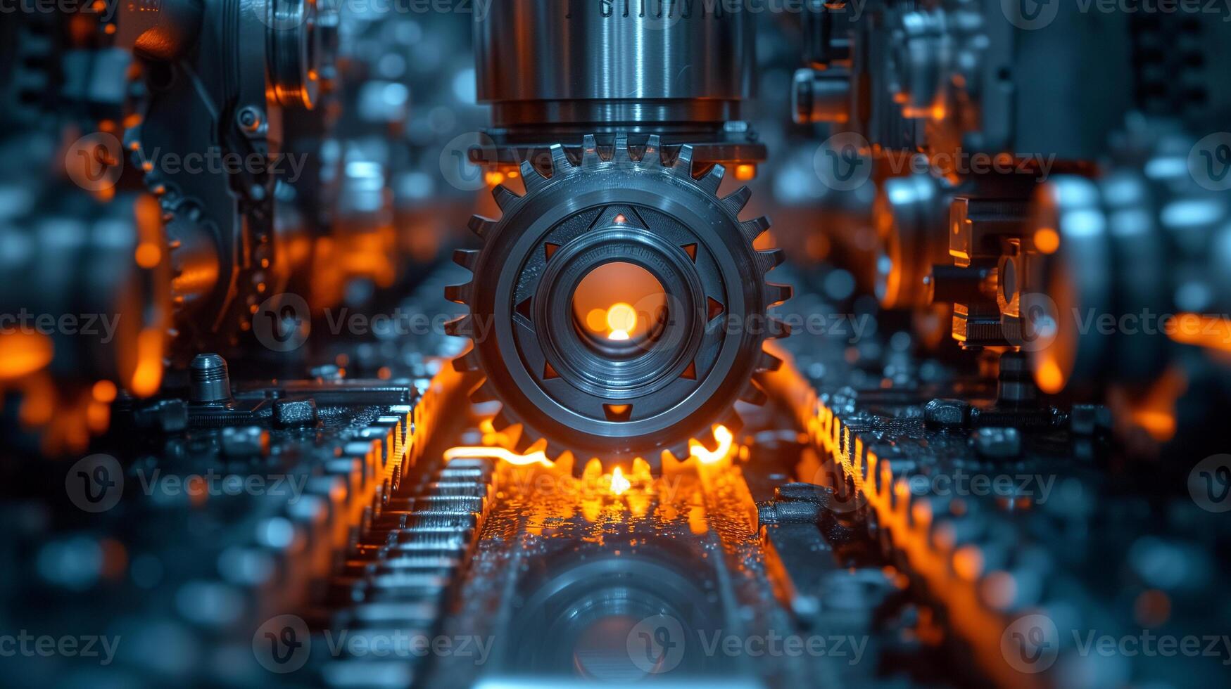 AI generated The Heart of Modern Machinery photo