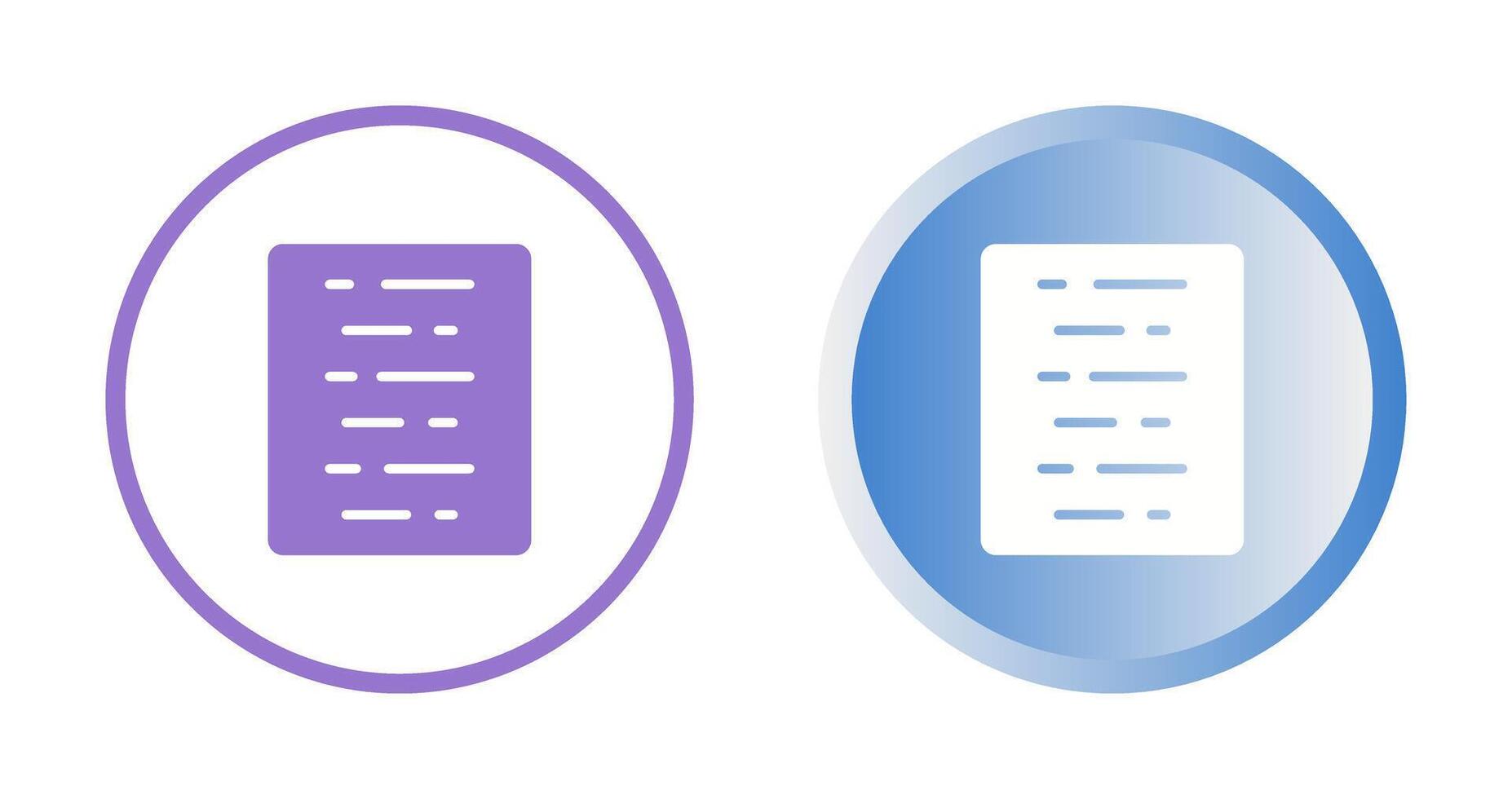 Document Align Center Vector Icon