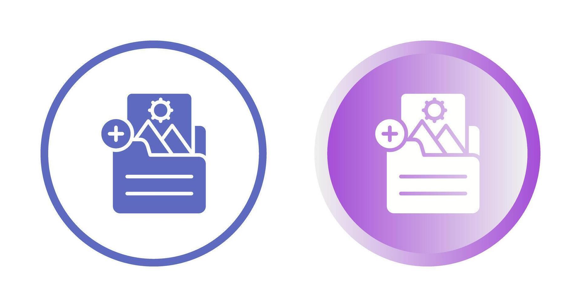 Document Insert Image Vector Icon