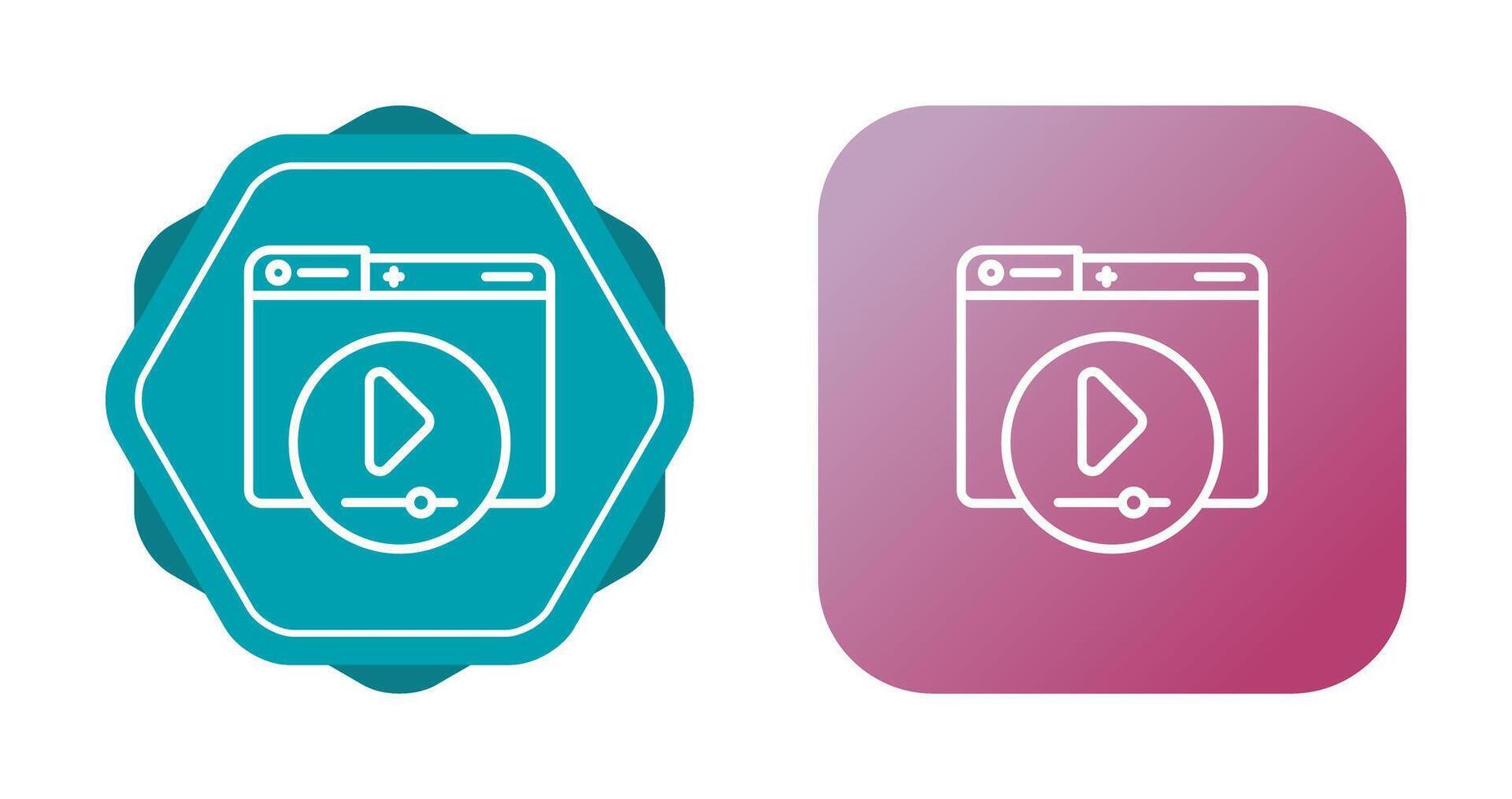 Video Player Vector Icon