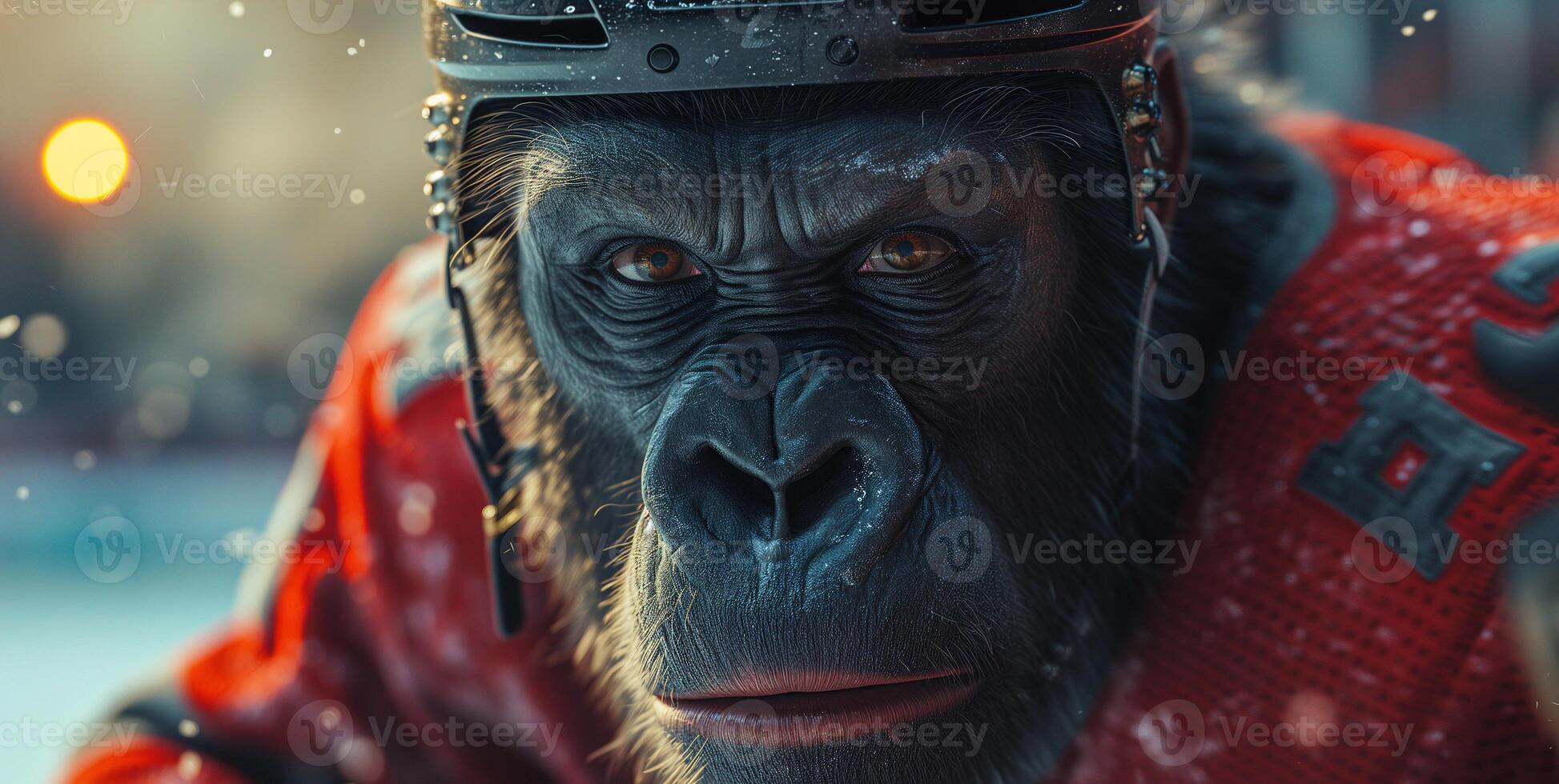 AI generated Gorilla Athletes. From Boxing to Waterpolo photo