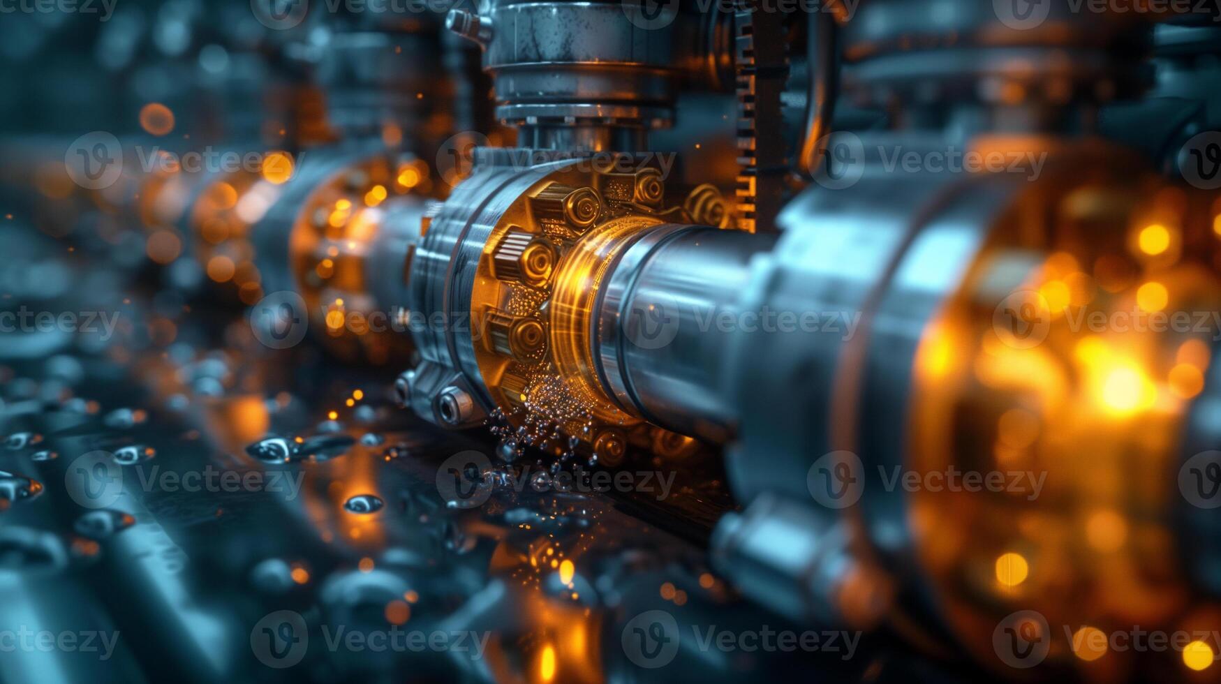 AI generated Precision Engineering.  The Heart of Modern Machinery photo