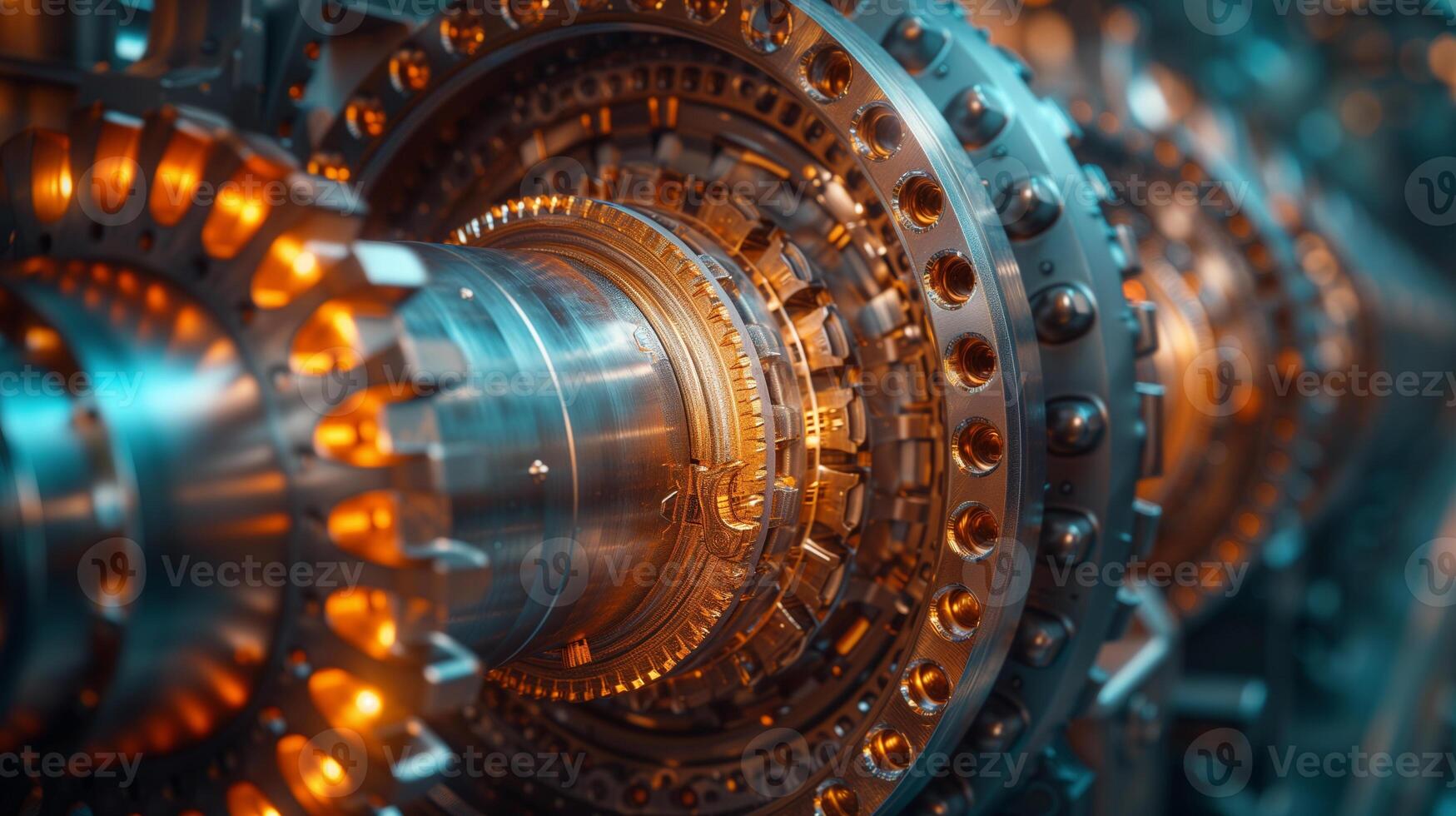 AI generated Precision Engineering.  The Heart of Modern Machinery photo