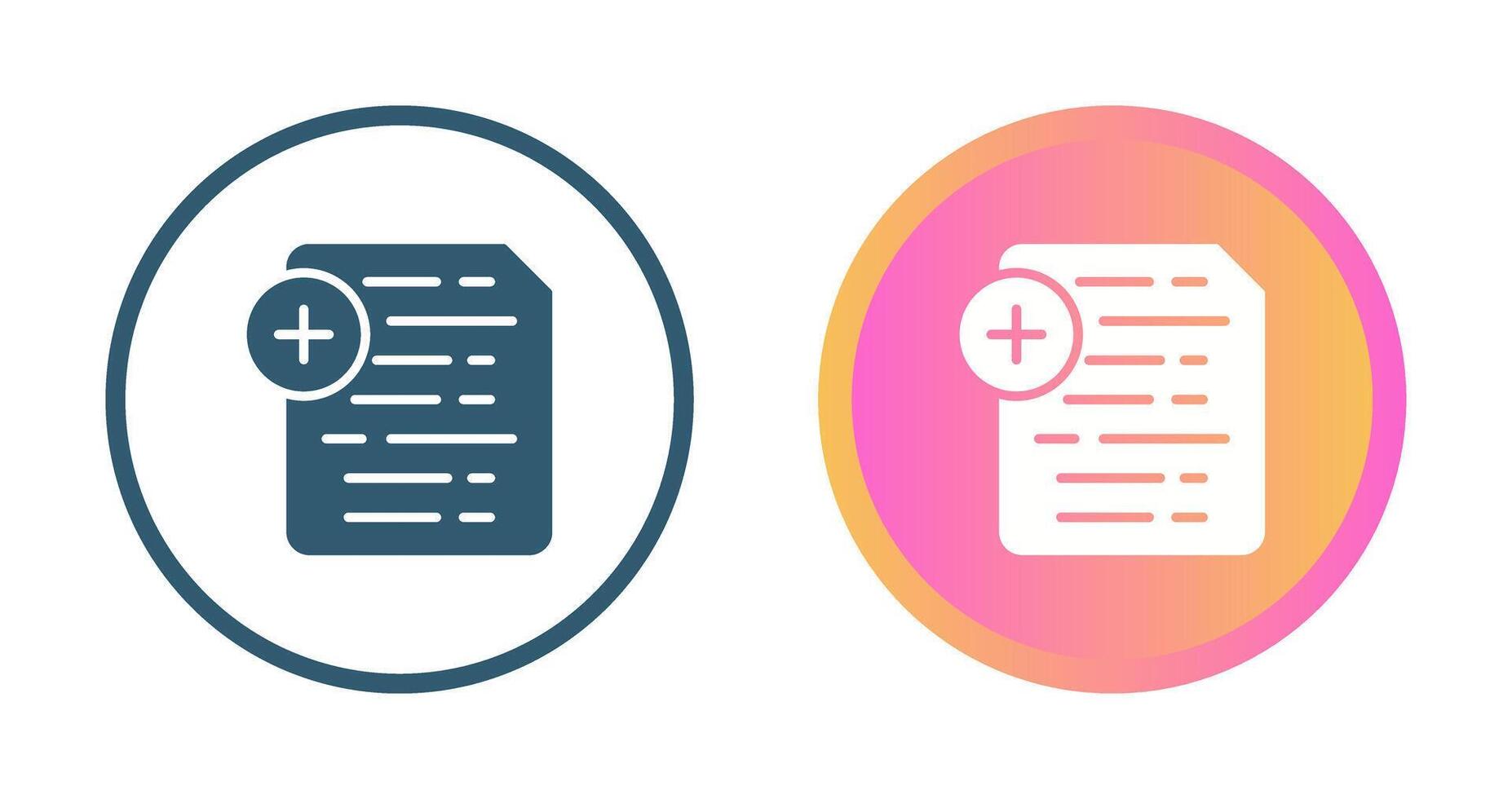 Document Insert Icon Vector Icon