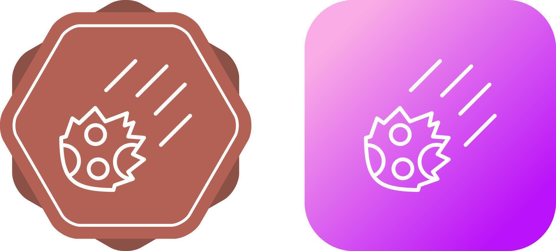Meteor Vector Icon