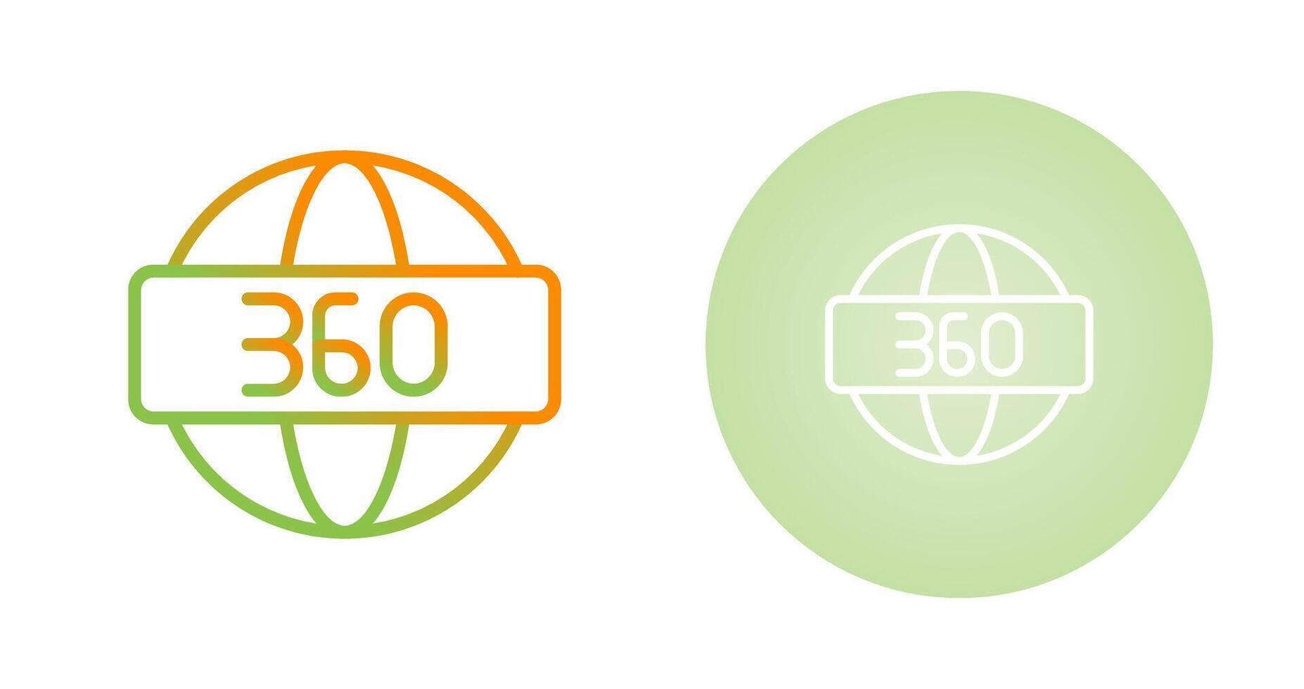 360 Degrees Vector Icon