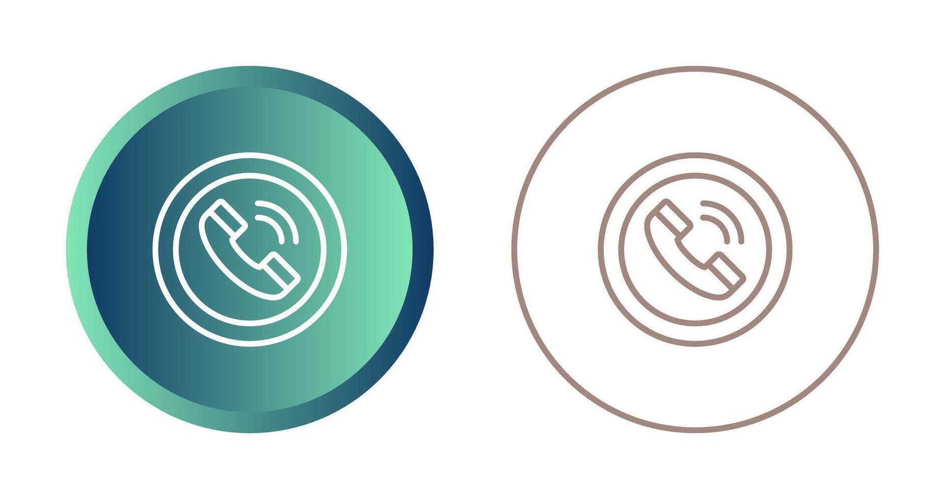 Circle Phone Vector Icon